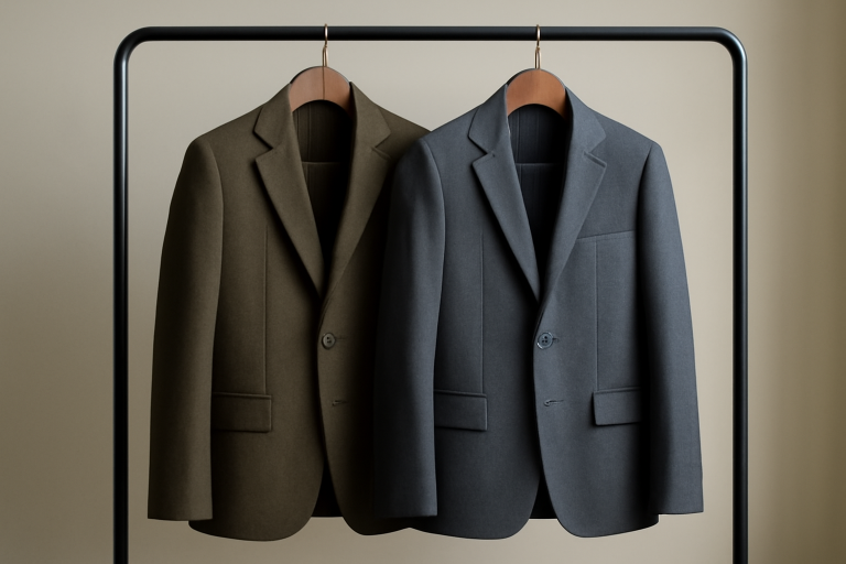 deux vestes suspendues cote a cote