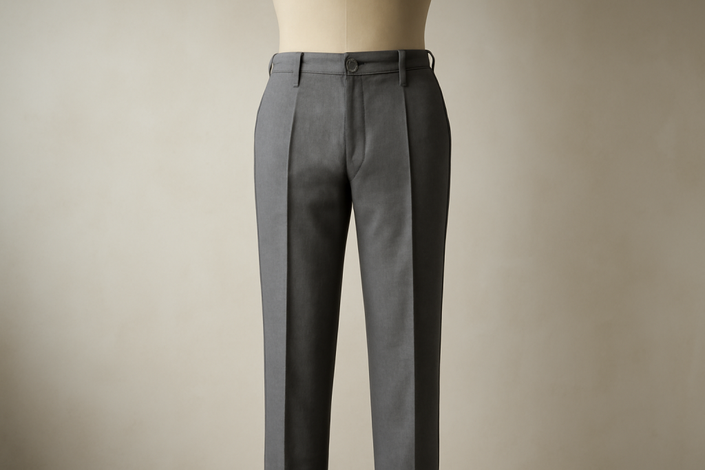 pantalon sur mannequin de couture masculin