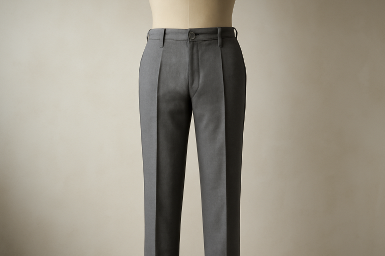 pantalon sur mannequin de couture masculin