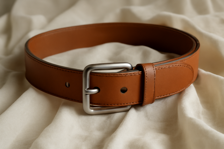 ceinture posée sur une robe fluide