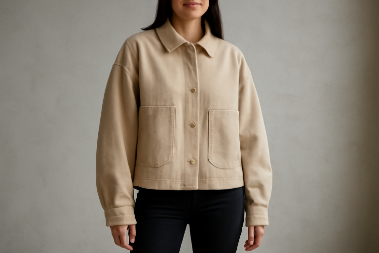 personne portant une veste oversize et pantalon ajusté