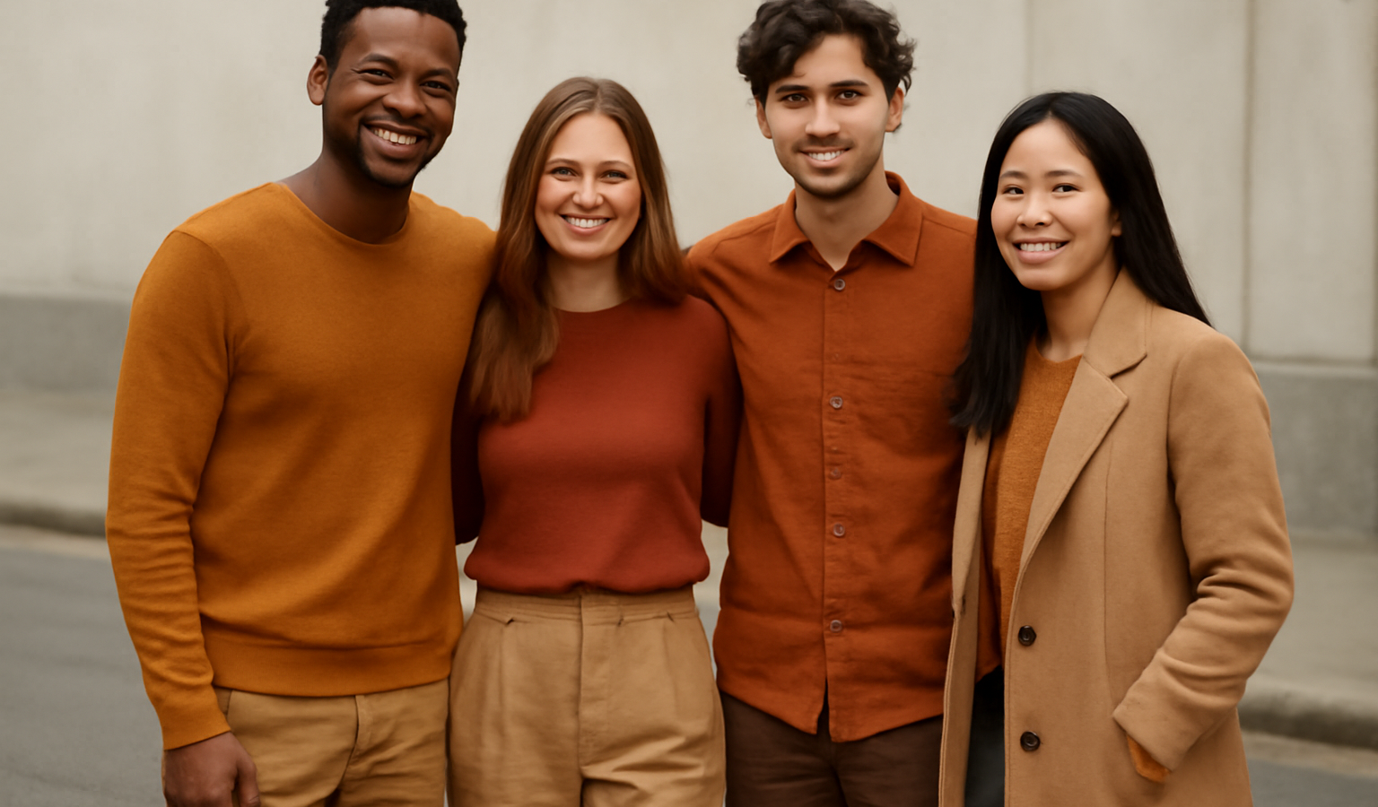 personnes portant tenues aux couleurs assorties