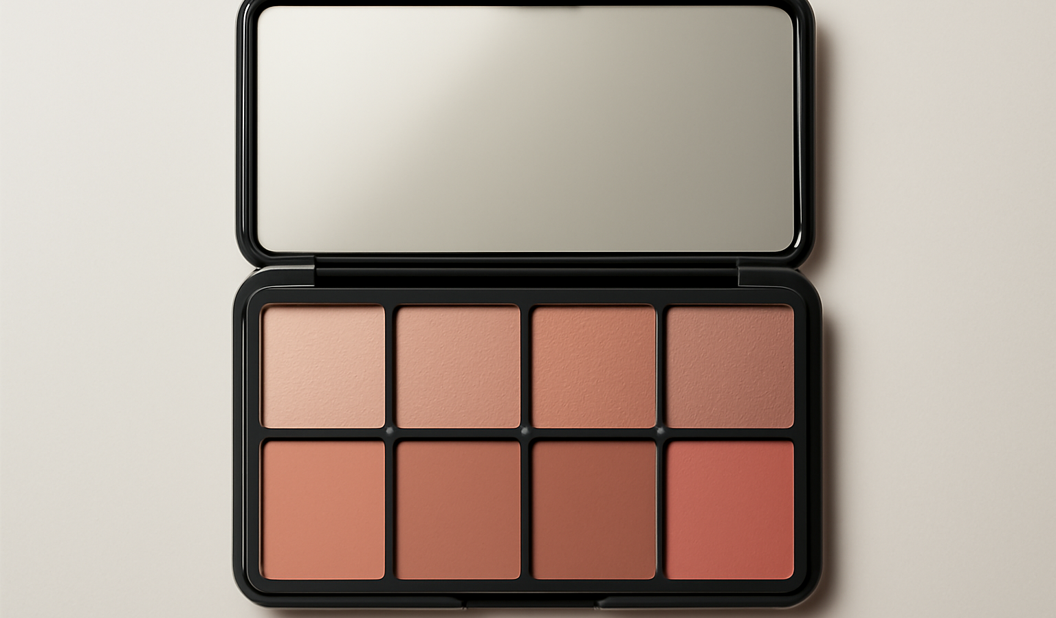 palette maquillage avec deux finis différents